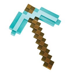 Minecraft - RÃ©plique plastique Diamond Pickaxe 40 cm