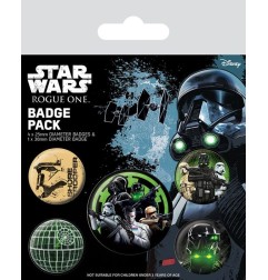 Star Wars Rogue One - Pack 5 badges Empire