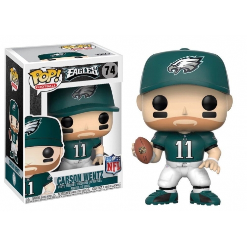 NFL - Figurine POP! Carson Wentz (Philadelphia Eagles) 9 cm
