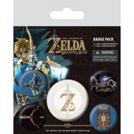 The Legend of Zelda Breath of the Wild - Pack 5 badges Z Emblem