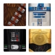 Star Wars - Pack 4 plaques Characters