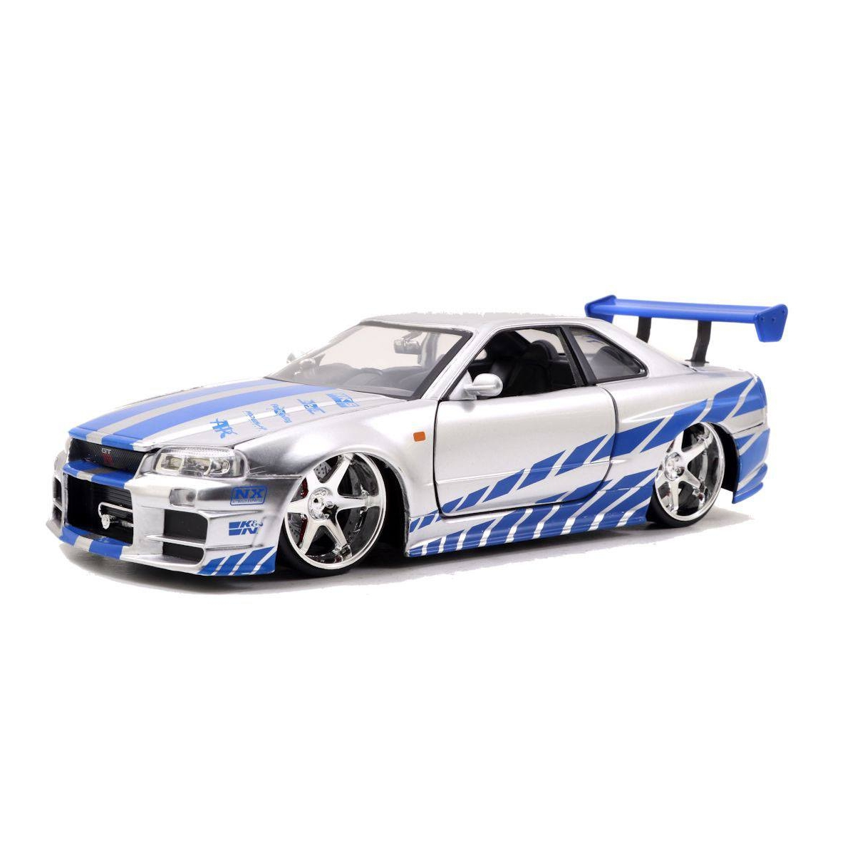 Fast & Furious 2 - Réplique métal 1/24 Brian's 1999 Nissan Skyline GTR R34  - Figurine-Discount