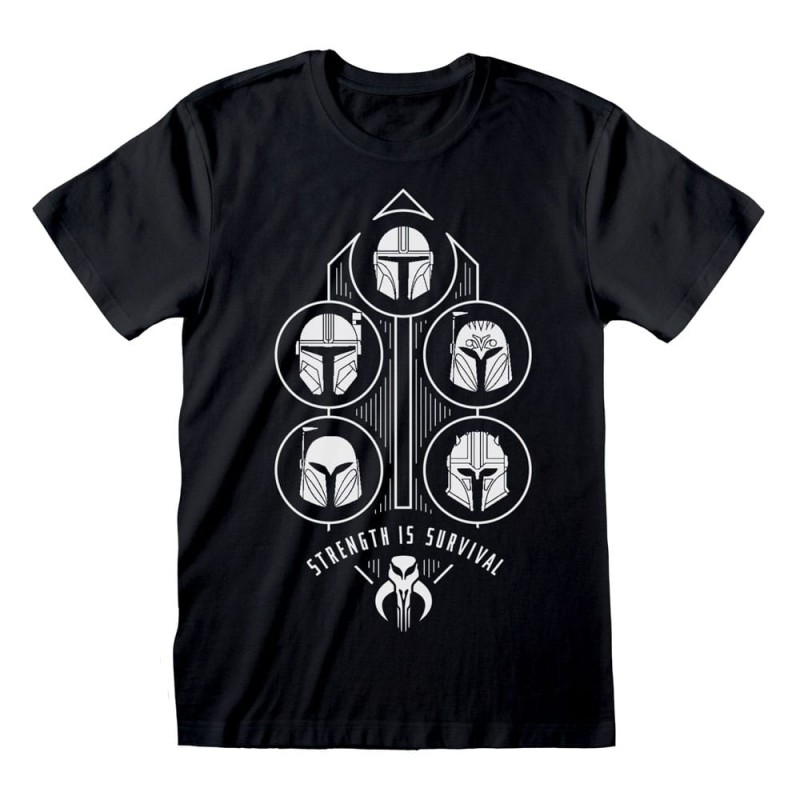 Star Wars - : The Mandalorian T-Shirt Strength is Survival 