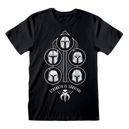 Star Wars - : The Mandalorian T-Shirt Strength is Survival 