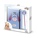 Winnie l'ourson - Set cadeau carnet de notes avec stylo Bourriquet Face