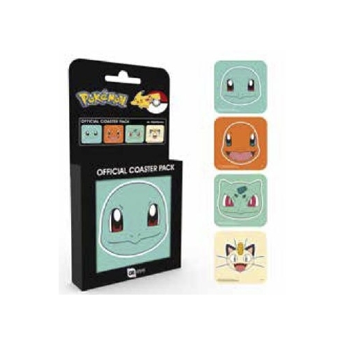 Pokemon - Pack 4 sous-verres Faces