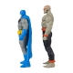 DC Direct Gaming - Figurines et comic book Batman (Blue) & Mutant Leader (Dark Knight Returns 1) 8 cm