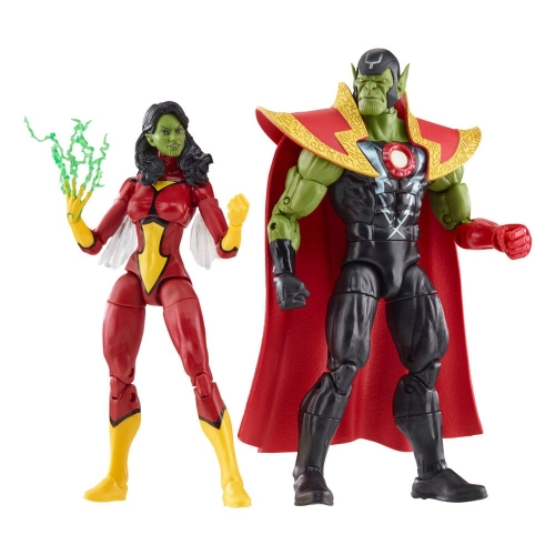 Avengers Marvel Legends - Figurines Skrull Queen & Super-Skrull 15 cm