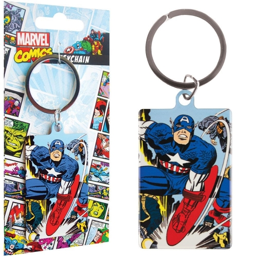 Marvel Comics - Porte-clés métal Captain America 6 cm