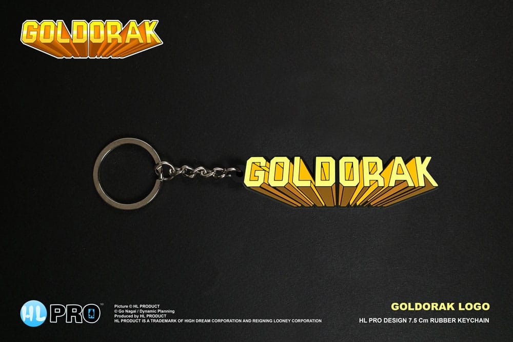 Goldorak - Porte-clés caoutchouc Logo Goldorak 7 cm - Porte-clés - LDLC