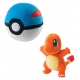 Pokemon - Peluche Salamèche avec Great Ball 15 cm
