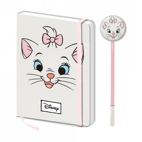 Les Aristochats - Set cadeau Marie carnet de notes avec stylo