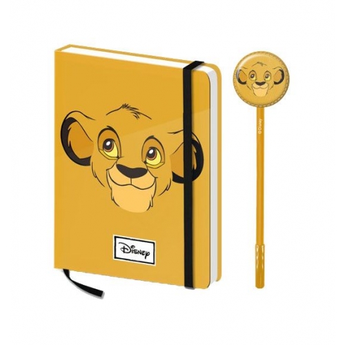Le Roi lion - Set cadeau carnet de notes avec stylo Simba