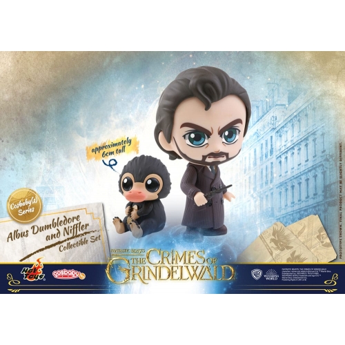 Les Animaux fantastiques : Les Crimes de Grindelwald - Figurines Cosbaby (S) Albus Dumbledore & Niffler 10 cm