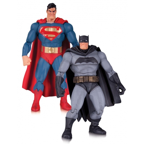 Batman The Dark Knight Returns - Pack 2 figurines Superman & Batman 30th Anniversary 17 cm