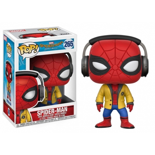 Spider-Man Homecoming - Figurine POP! Spider-Man (Headphones) 9 cm