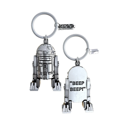 Star Wars - Porte-clés plaqué argent R2-D2 Beep-Beep