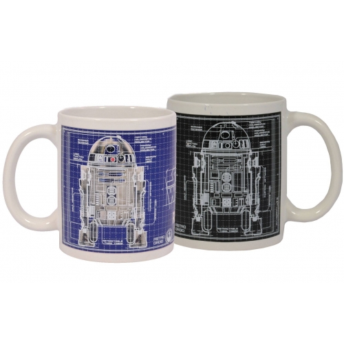 Star Wars - Mug effet thermique Blueprint R2-D2