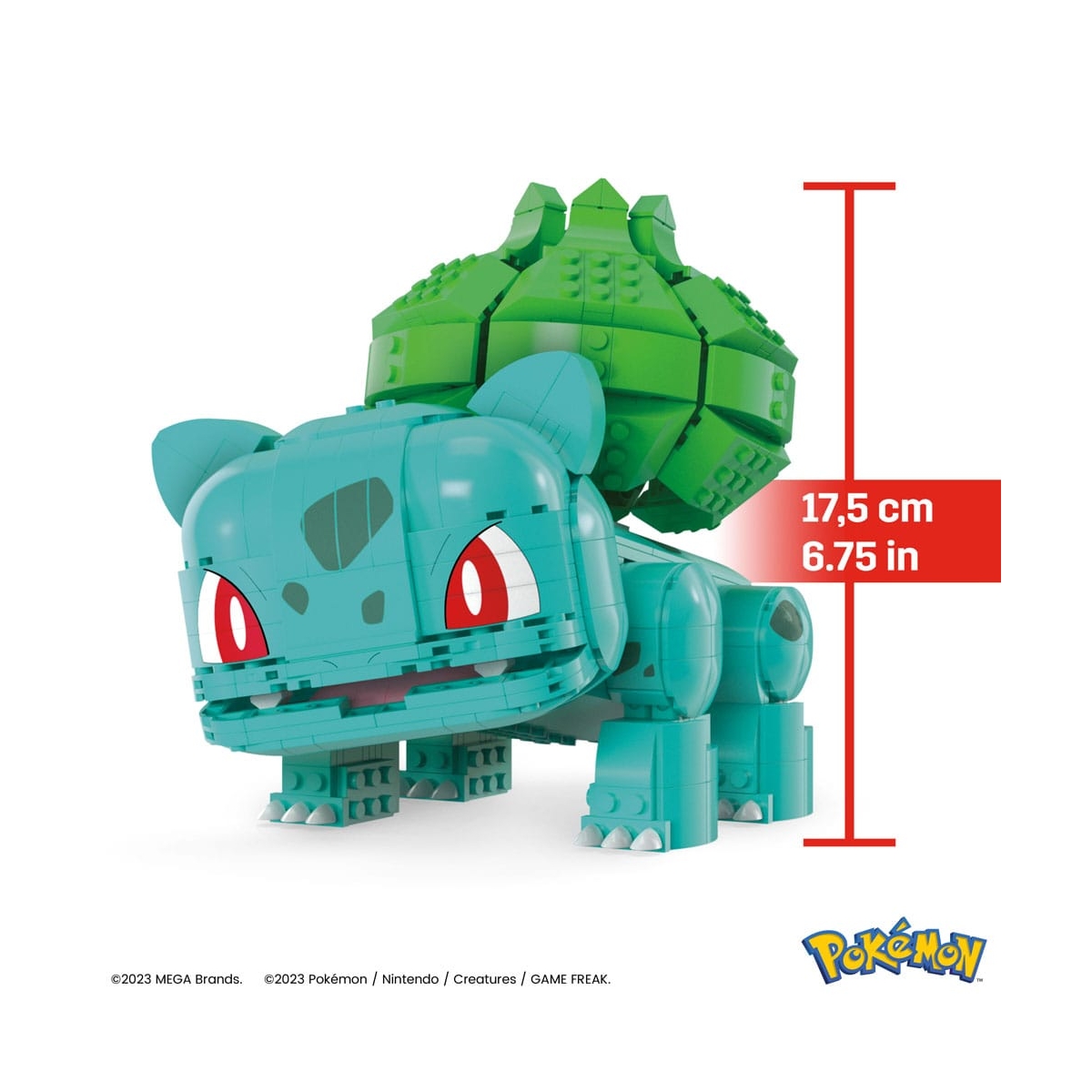 Pokémon - Jeu de construction Mega Construx Bulbizarre Géant 25 cm