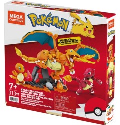 Pokémon - Jeu de construction Mega Construx Coffret Évolution Salamèche