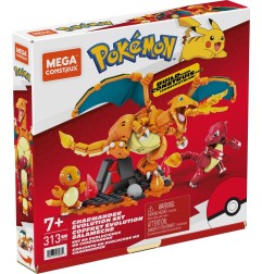 Pokémon - Jeu de construction Mega Construx Coffret Évolution Salamèche