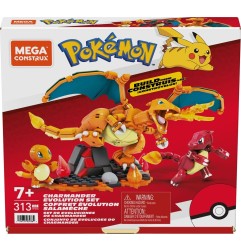 Pokémon - Jeu de construction Mega Construx Coffret Évolution Salamèche