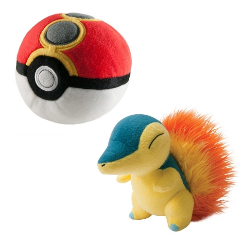 Pokemon - Peluche Hericendre avec Repeat Poke Ball 15 cm