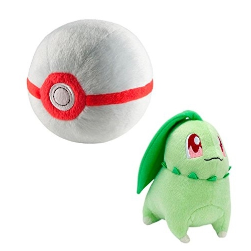 Pokemon - Peluche Germignon avec Premier Poke Ball 15 cm