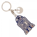 Star Wars Episode VII - Porte-clés métal R2-D2 & Rebel Charm