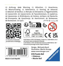 Pokémon - Puzzle 3D Pokéballs : Master Ball (54 pièces)