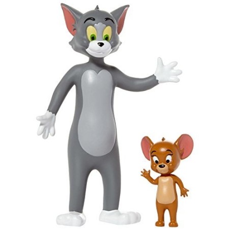 Tom & Jerry - Pack 2 figurines flexibles  6 - 15 cm