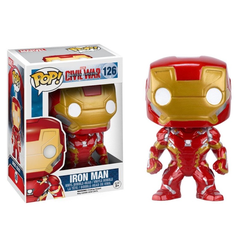 Marvel - Captain America Civil War POP! Vinyl Bobble Head Iron Man 10 cm
