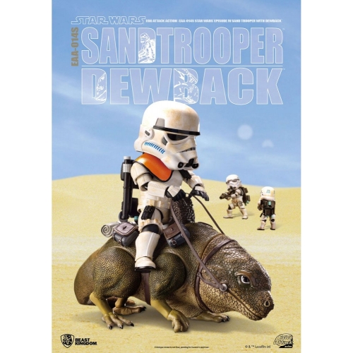 Star Wars Episode IV Pack 2 Figurines Egg Attack Dewback & Sandtrooper 9/15 cm