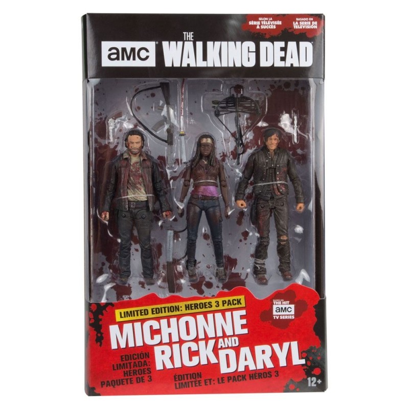 Walking Dead - The  TV Version pack 3 figurines Heroes 13 cm