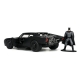 Batman Hollywood Rides 2022 - Réplique 1/32 Batmobile métal 2022 avec figurine de Batman