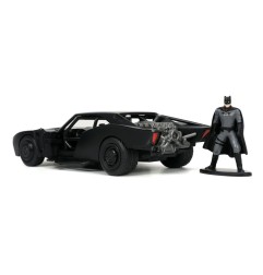 Batman Hollywood Rides 2022 - Réplique 1/32 Batmobile métal 2022  avec figurine de Batman