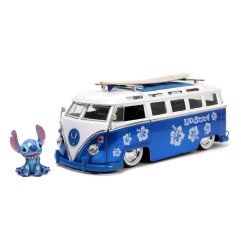Lilo & Stitch - 1/24 Hollywood Rides 1962 VW Bus avec Stitch figurine