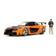 Fast & Furious Hollywood Rides - Réplique 1/24 Mazda RX7 1997 avec figurine Han