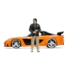 Fast & Furious Hollywood Rides - Réplique 1/24 Mazda RX7 1997 avec figurine Han
