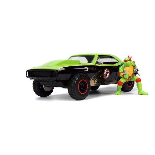 Les Tortues Ninja Hollywood Rides - Réplique 1/24 Chevrolet Camaro 1967 avec figurine de Raphael