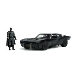 Batman 2022 Hollywood Rides - Réplique 1/18 Batmobile métal 2022  avec figurine Batman