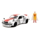 One Punch Man Hollywood Rides - Réplique 1/24 Mazda RX-3 1974 avec figurine One Punch Man