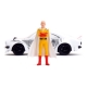 One Punch Man Hollywood Rides - Réplique 1/24 Mazda RX-3 1974 avec figurine One Punch Man