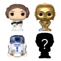 Star Wars - Pack 4 figurines Bitty POP! Vinyl Leia 2,5 cm