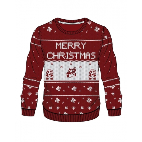 Nintendo - Sweat Mario X-mas rouge