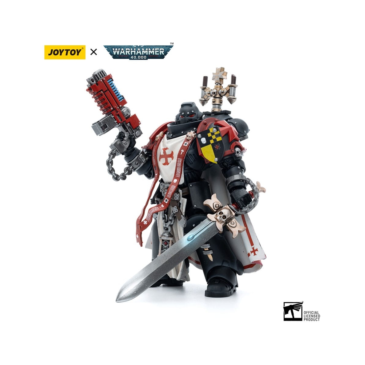 Figurine articulée Joy toy (cn) Warhammer 40k pack 4 figurines 1/18 Black  Templars
