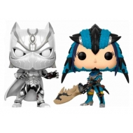 Marvel vs. Capcom Infinite - Pack 2 Figurines POP! Black Panther vs. Monster Hunter 9 cm