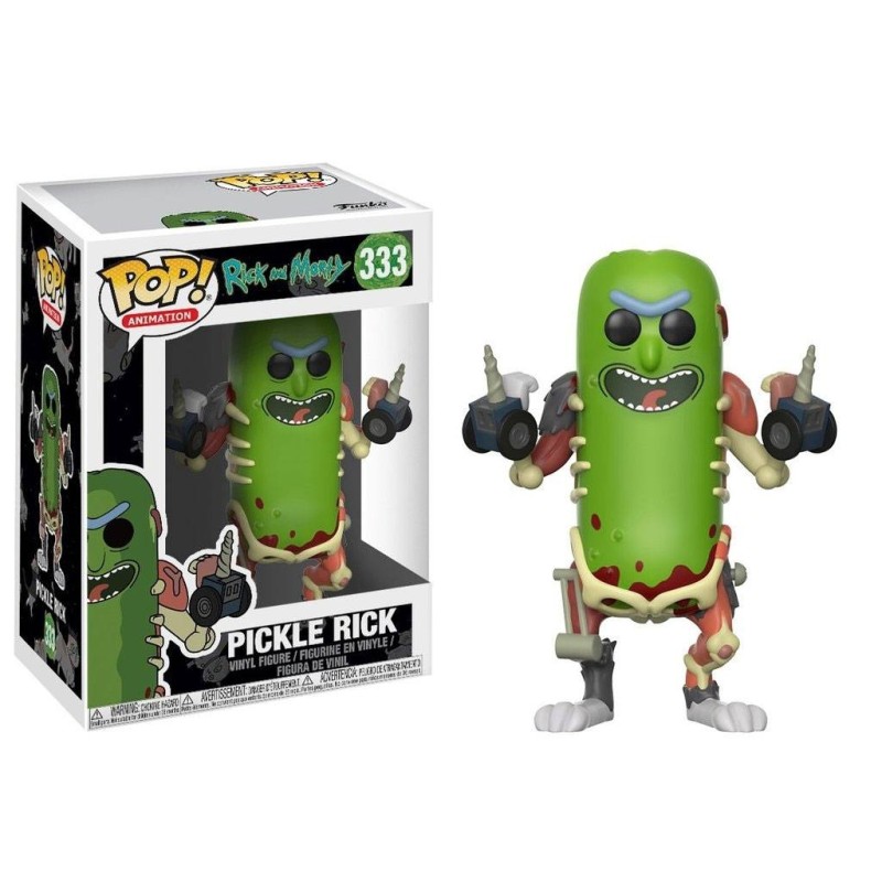 Rick et Morty - Figurine POP! Animation Vinyl Pickle Rick 9 cm