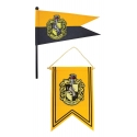 Harry Potter - Set bannière & drapeau Hufflepuff