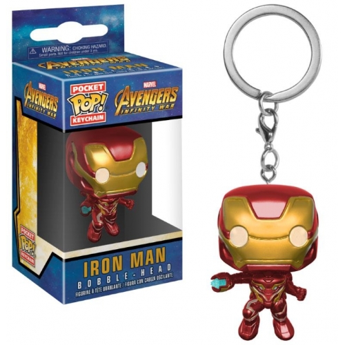 Avengers Infinity War - Porte-clés Pocket POP! Iron Man 4 cm